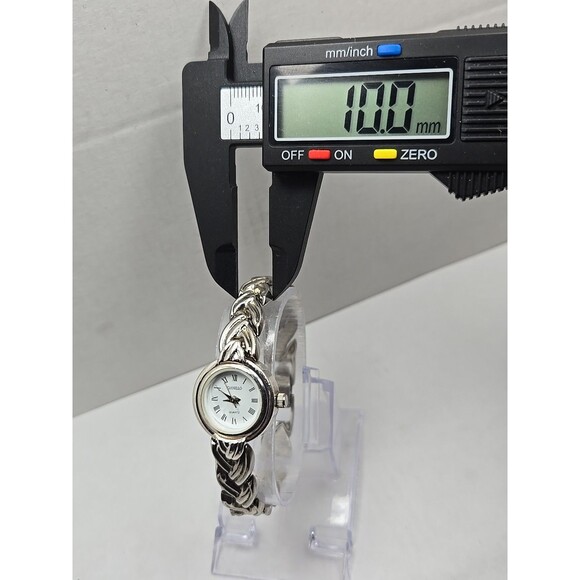 Gianello Sterling Silver 925 Ladies Bracelet Watch Roman Dial Quartz New Battery - Picture 6 of 12